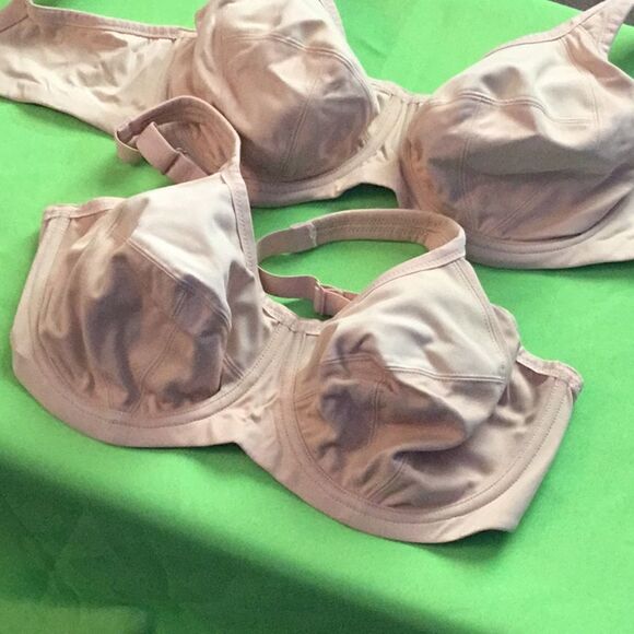 Lot  of 2 nude bras in size 36DDD by GODDESS - Picture 3 of 8
